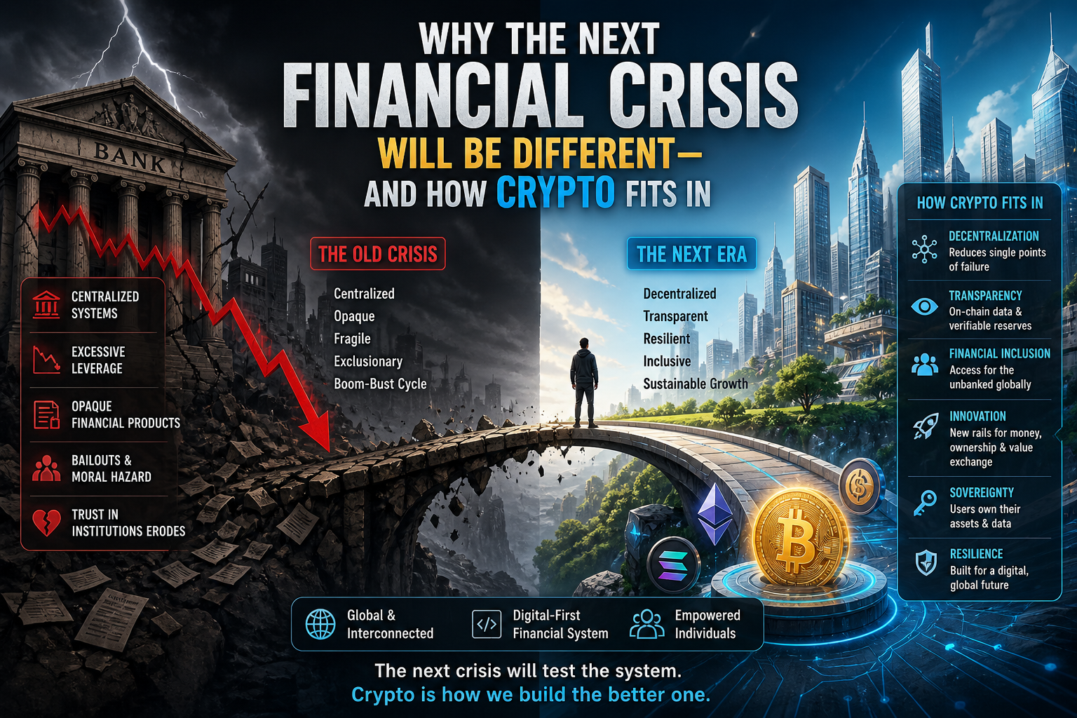 Why the Next Financial Crisis Will Be Different - And How Crypto Fits In